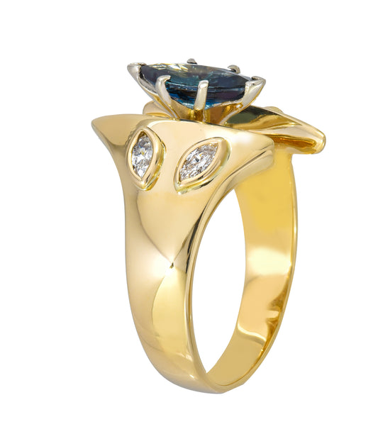 18K Sapphire Fashion Ring