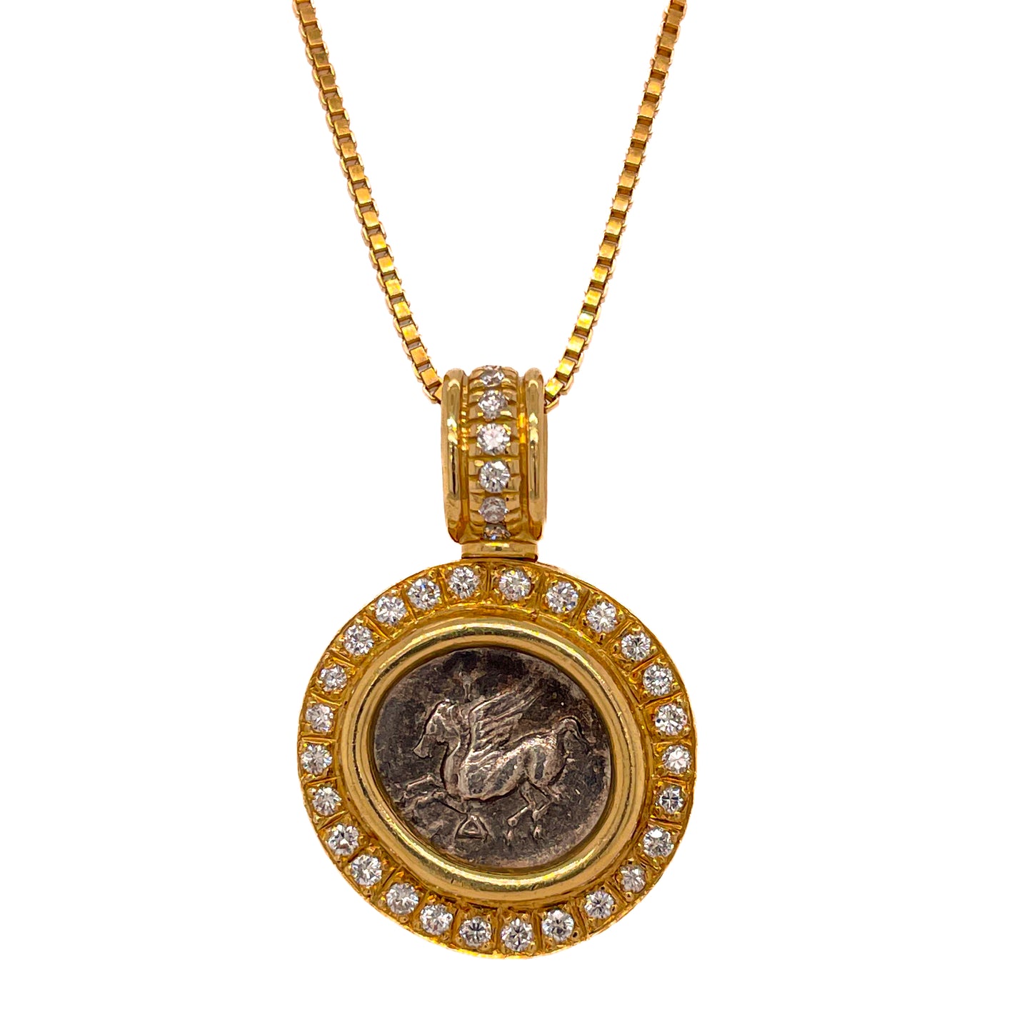24K Ancient Coin Pendant