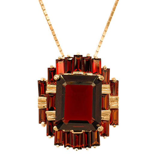 Natural Garnet Necklace